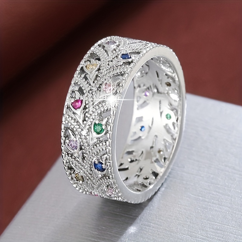 Palace Style Zirconia Ring for Women